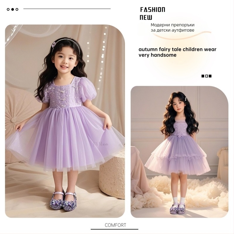 Детски балеринки с кристали за принцеси и лепенка Velcro, PU горна част, PU подплата, EVA стелка, резинова подметка