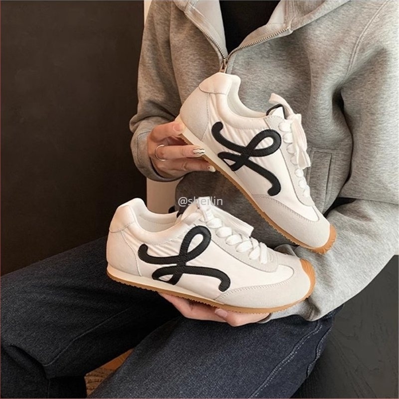 Forrest Gump вдъхновени дамски винтидж кожени обувки с връзки, кръгъл нос, нисък ток 1–3 см, гумена подметка