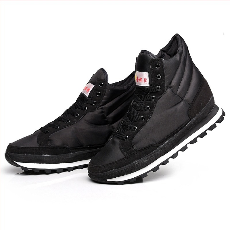 Foot Kai зимни снежни ботуши, дишаща топла подплата, текстилна горна част, балонова подметка, антихлъзгаща външна подметка