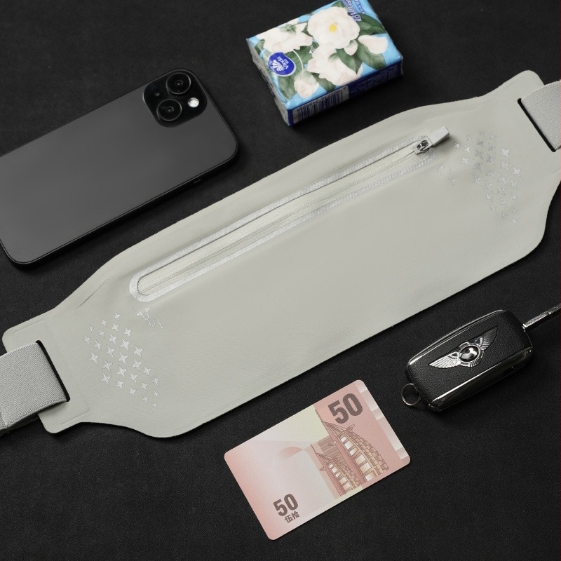 Спортна талия чанта QISE (Nylon; водоустойчива, дишаща, против кражба, рефлексивна за нощна безопасност)