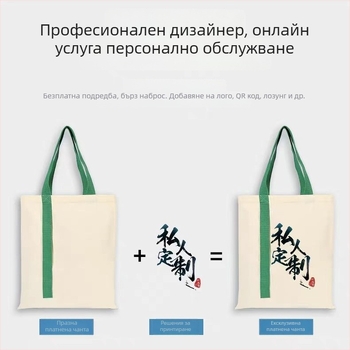 Канвасова чанта с мотив мечета; UV дигитален печат и ситопечат; марка Bai xin; чанта за съхранение