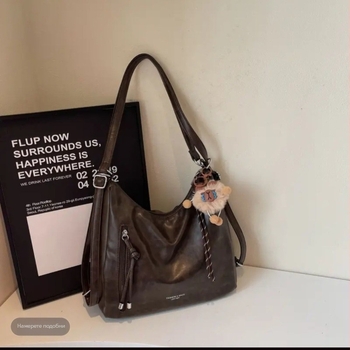 Унисекс Tote чанта от полиестер с PU подплата, за ежедневна употреба, пролет 2024 г.