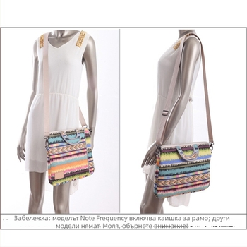 LISEN модна платнена чанта за лаптоп – цип, вътрешен компютърен джоб и подплата (материал: платно; съвместимост: 13–15.6 инча; модел LS-108)