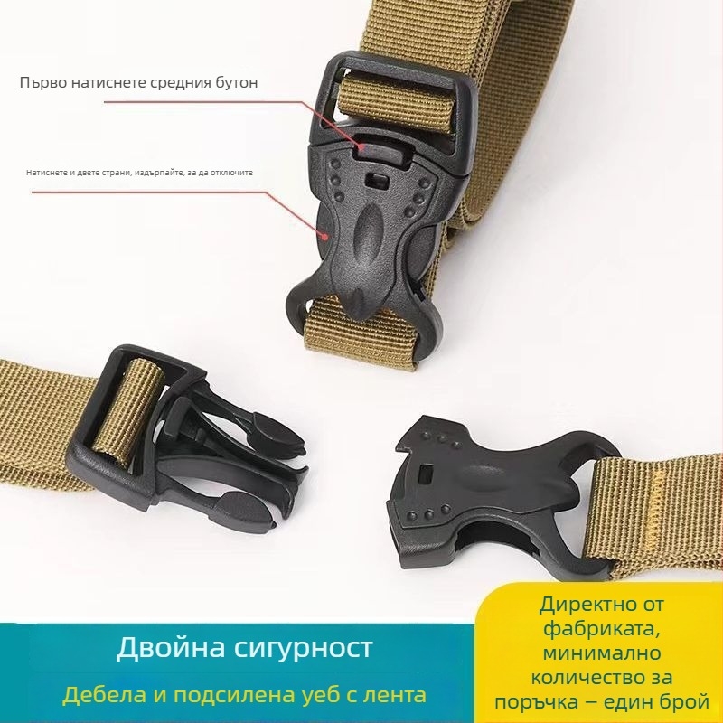 Ремък за багаж за къмпинг: регулируем, с двойна сигурност катарама, антиплъзгащ, PU материал, усилен