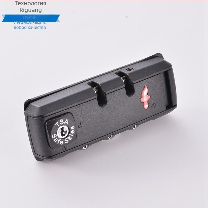 TSA багажна комбинационна заключваща брава, корпус от цинкова сплав и ABS компоненти, модел TSA-1001, числов код, дебелина на пръчката 4, разстояние между пръчките 21