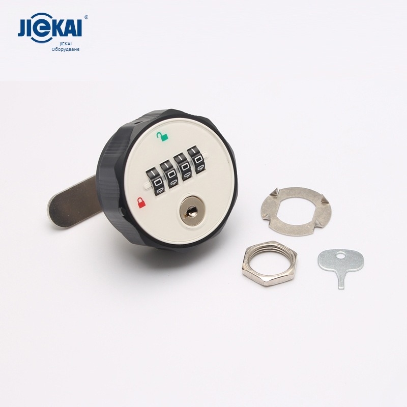 Механична четирицифрена комбинационна заключалка за шкафове и чекмеджета, модел Mb515, цинкова сплав, отключване с парола