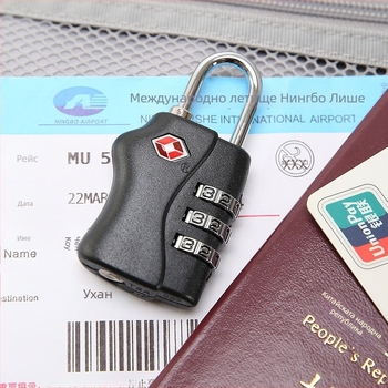 TSA паролно заключване за багаж – анти-крадно заключване за куфари, корпус цинков сплав/ABS, TSA330/TSA338