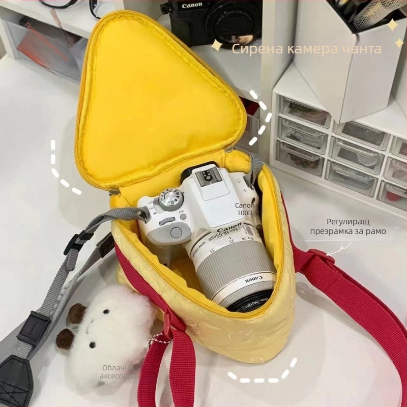 SLR камера чанта - Crossbody стил, памучна материя, марка Myco, модел 112