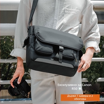 TANGCOOL DSLR камера чанта — голям капацитет, през рамо, Oxford плат