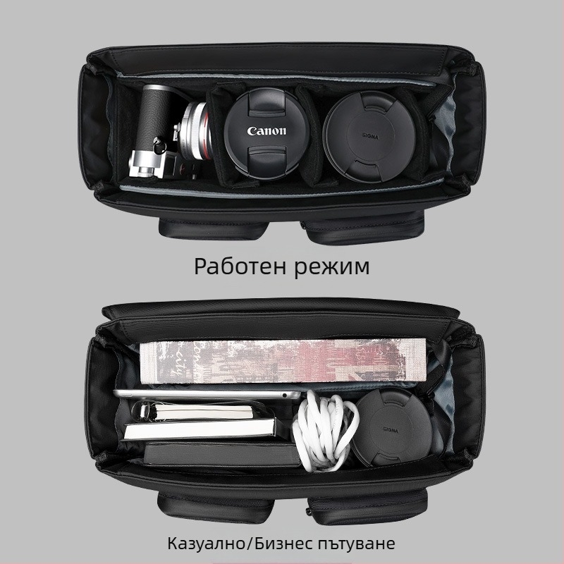 TANGCOOL DSLR камера чанта — голям капацитет, през рамо, Oxford плат