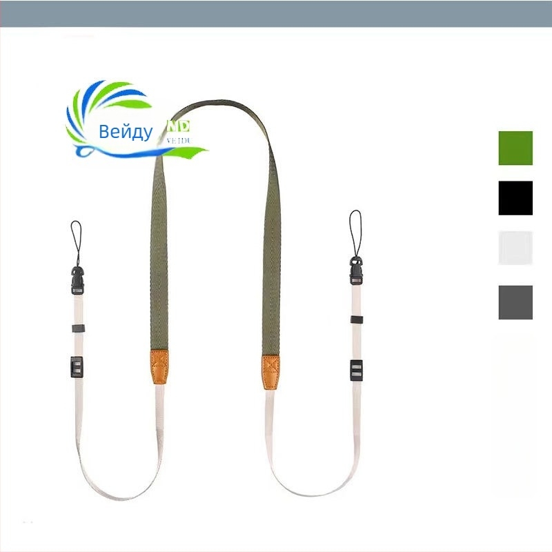 Многофункционална тясна презрамка за камера – регулируема дължина, полиестер, съвместима със Sony/Nikon/Canon и безогледални камери, модел 750d