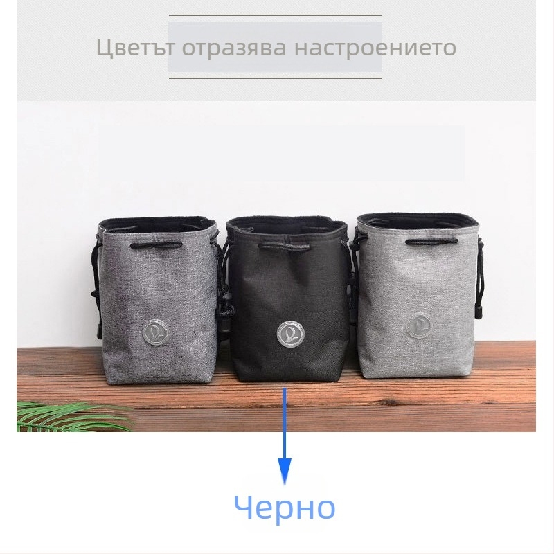 Чанта за фотоапарат SLR/безогледална с джоб за обектив – ултралека, износоустойчива, през рамо, найлон, подплата полиестерно памучна