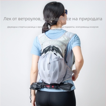 Найлонова водоустойчива планинарска денна раница с въздушно подплатени презрамки