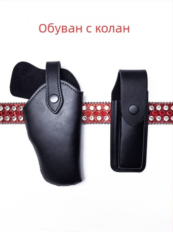Кожен кобур за колан за пистолет, за лява и дясна ръка, съвместим с 92G и Glock 17/19, бързо изтегляне, тактически използване на открито.