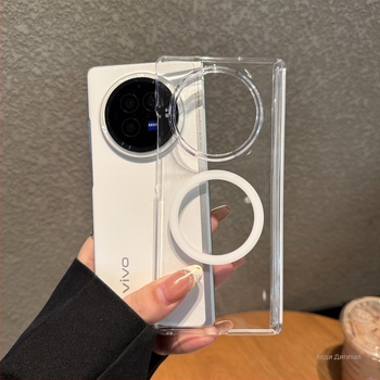 Калъф за телефон Vivo X Fold3 и X Fold5 — ултра тънък хиндж калъф, Flip Cover стил, PC материал, с силно магнитно задържане