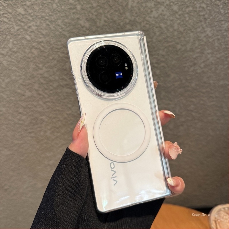 Калъф за телефон Vivo X Fold3 и X Fold5 — ултра тънък хиндж калъф, Flip Cover стил, PC материал, с силно магнитно задържане