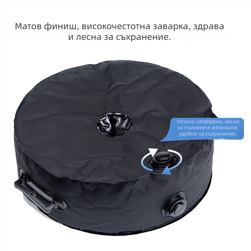 Външна палаткова тежест с водни торби, 20 л, 1000D PVC мрежа, водоустойчив материал, за плажни палатки, маси и столове; възможност за печат на лого