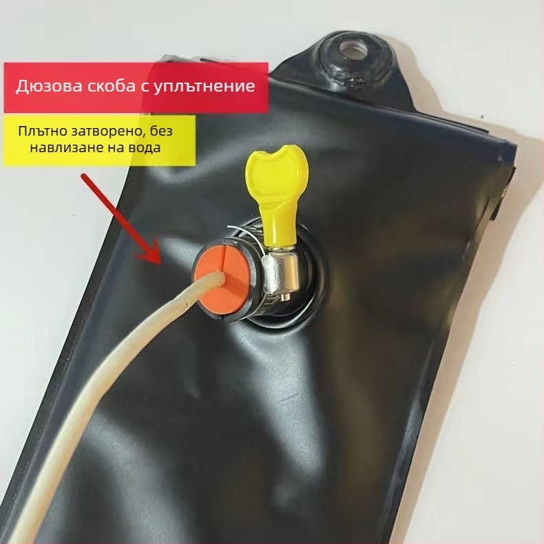 Ездачна водоустойчива чанта за телефон със сензорен екран – TPU+PVC, прост стил, универсална за мобилен телефон