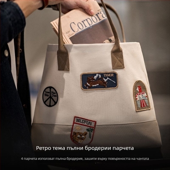 Мъжка чанта за рамо Madden – платно, за свободно пътуване, пролет 2025 (Марка Madden; Платно; Стил за свободно пътуване; Пролет 2025)