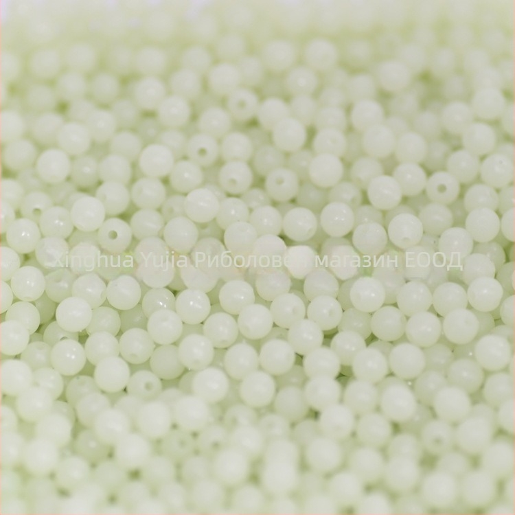 Светещи риболовни мъниста, кръгла форма, пластмасов материал, пакет от 1000 броя