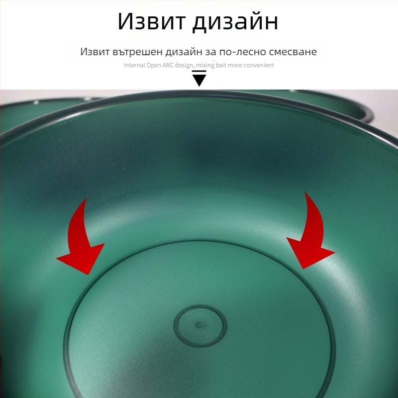 Комплект от три тави за стръв, удебелен и дълбок дизайн, незалепваща тава за разпределяне на стръв