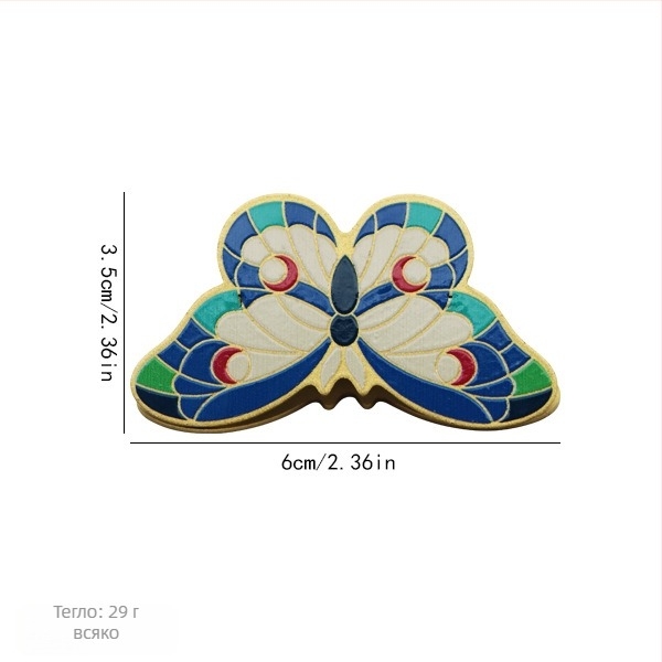 Портфейл с пеперуден клип, метална конструкция, двустранен печат, офисно съхранение