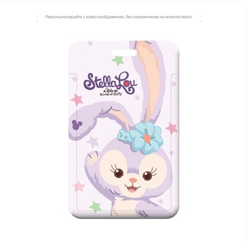 Калъф за карта - Мультяшен дизайн, Персонализиран, Пластмасов, Модерен минималистичен стил