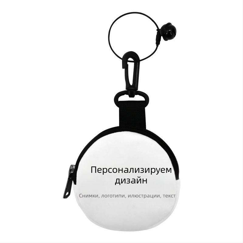 Монетник с катарама за карта, платнен, аниме принт, уличен моден стил