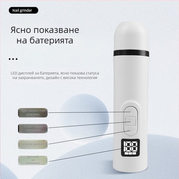 Електрически файл за нокти на домашни любимци за кучета (Материал: ABS; Опаковка: 120 бр.; Готов за подарък; Подходящ за кучета)
