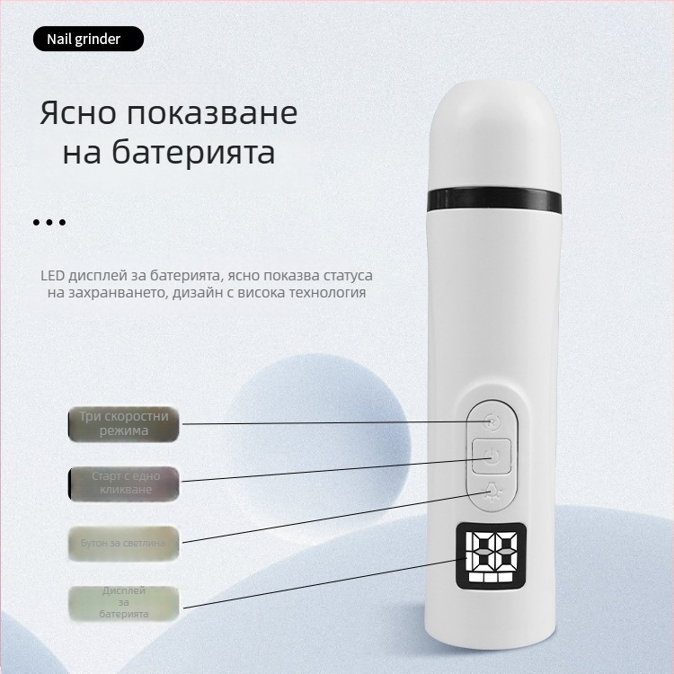 Електрически файл за нокти на домашни любимци за кучета (Материал: ABS; Опаковка: 120 бр.; Готов за подарък; Подходящ за кучета)