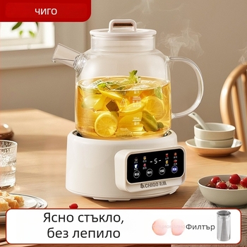 Chigo Jx-101 Здравословен чайник със тяло от боросиликатно стъкло, 1–1.5 л, 220 V, 500–1000 W, Сензорно управление