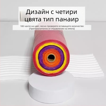 Пакети за кучета за еднократна употреба, непрекъснат рулон, биодеградируеми, материал EPI+PE, удебелени