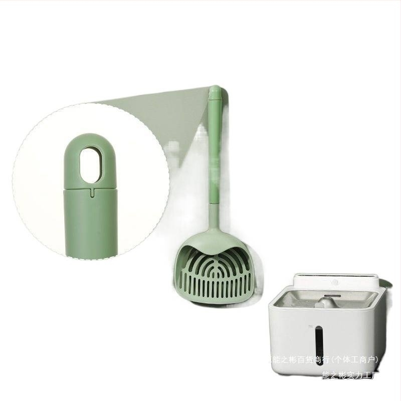 Лопатка за котешка тоалетна с дълга дръжка — пластмасова, частна марка