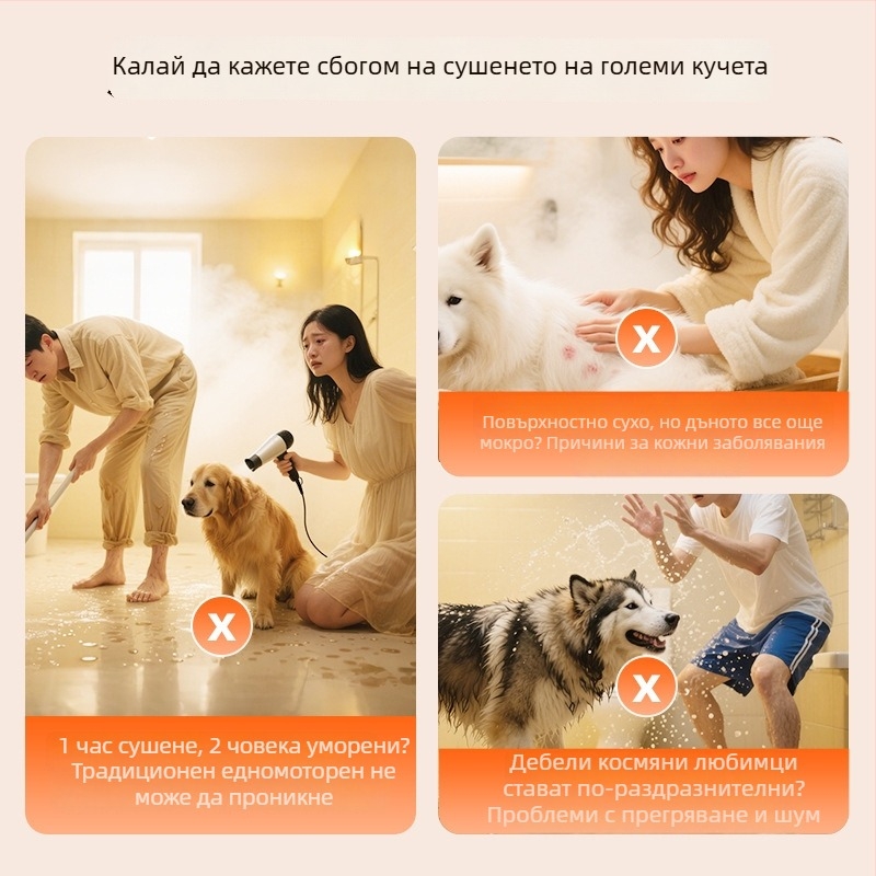 Безчетков воден духач с четири колела PD-8900, 2000W+, 220V