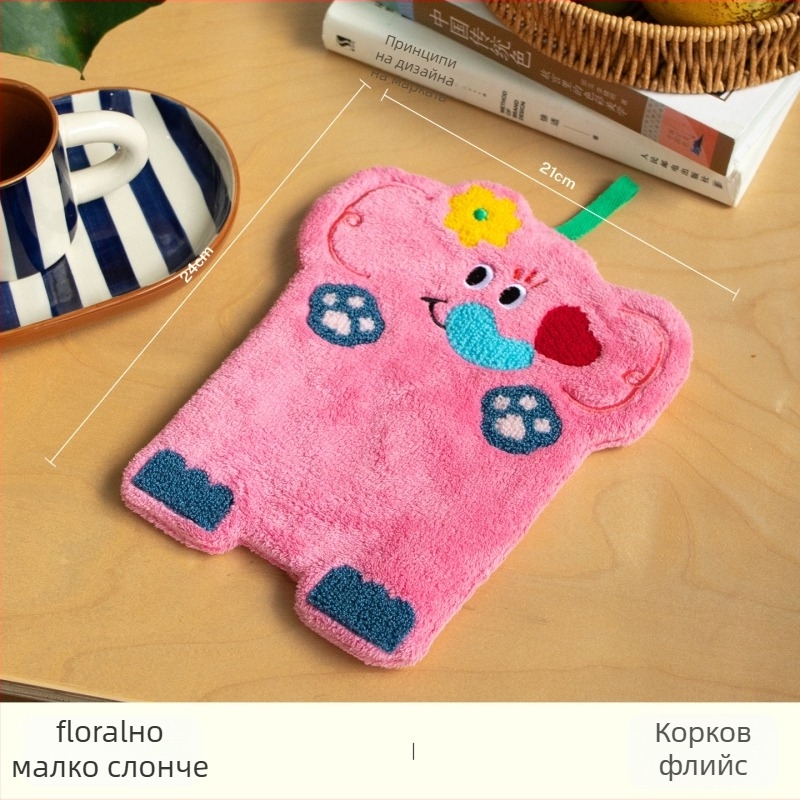 Forest Party ръчна кърпа за ръце, сладка и висяща, попивателна и бързосъхнеща за дома, детска кърпа за ръце - Материал: Coral fleece; Персонализация: Да; Тегло: 200 g+; Бранд: Banda; Нитки: 150D