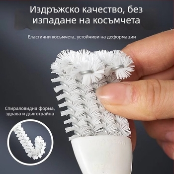 Многофункционална почистваща четка за клетки за птици, решетки за барбекю и тесни ъгли, кухненска мивка и фурна — PP материал, пусната през 2024 г.