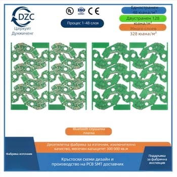 PCB платка за управление на сушилник за домашни любимци, 1 слой, субстрат 94HB, огнеустойчива, OSP технология
