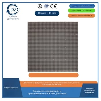 PCB платка за управление на сушилник за домашни любимци, 1 слой, субстрат 94HB, огнеустойчива, OSP технология