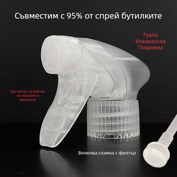 Gualagaller Бутилка за пръскане с пяна и въртяща дюза — пластмасова, ръчно натискане