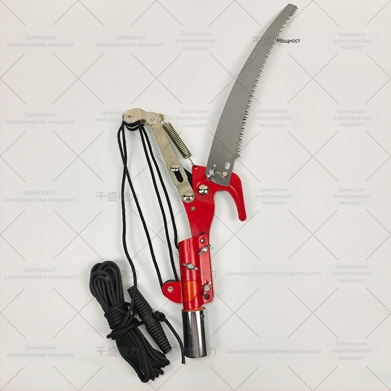 Телескопични изолирани ножици за високи клони с лезвие от 65Mn и диаметър на рязане 30 мм, дръжка от епоксидна смола