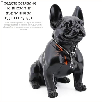 Lu Chong меден нашийник за кучета с змийска верига и P-връзка, устойчив на ръжда, разширяем, универсално пасващ за кучета и котки, комплект 100 броя