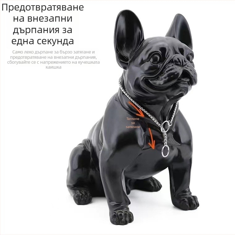 Lu Chong меден нашийник за кучета с змийска верига и P-връзка, устойчив на ръжда, разширяем, универсално пасващ за кучета и котки, комплект 100 броя