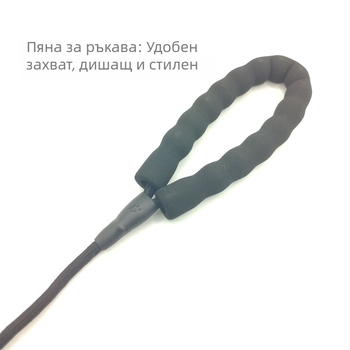 Обучителна каишка за кучета с П-верига, регулируема, експлозийно-устойчива, всичко-в-едно
