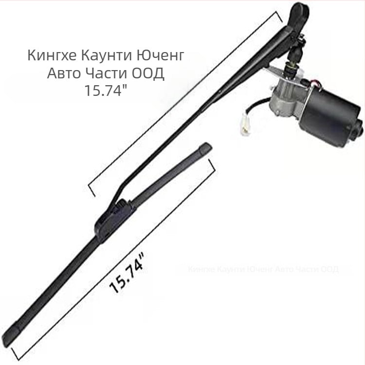 Електрически мотор за чистачки за UTV и електрически превозни средства, 12V 30W, 90° обхват на чистене, рамо 300–600 мм, алуминиев корпус, съвместим с Polaris Ranger RZR 900, Bombardier и Honda електрическо триколесно превозно средство и четириколесен авто