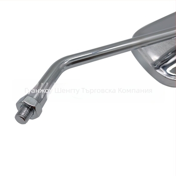 Мотоциклетно задно огледало, квадратна форма, универсално, корпус от акрил, с широко зрително поле