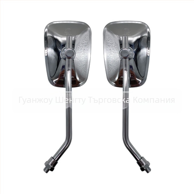 Мотоциклетно задно огледало, квадратна форма, универсално, корпус от акрил, с широко зрително поле