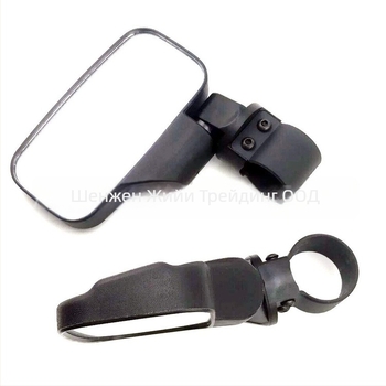 Задно огледало за UTV-8, плоско огледало, стъкло, ABS корпус и ABS капак, съвместимо с UTV, ATV и SUV