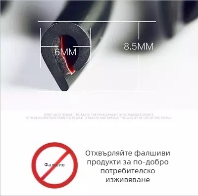 Автомобилна лента за ръба на вратата - против удар, PVC материал, Che Shihong, универсален модел, без персонализация