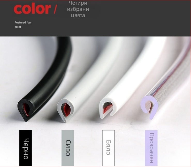 Автомобилна лента за ръба на вратата - против удар, PVC материал, Che Shihong, универсален модел, без персонализация