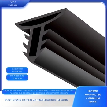 Гумен уплътнител за централна конзола на автомобил, марка Haokai, модел Central control water retaining strip